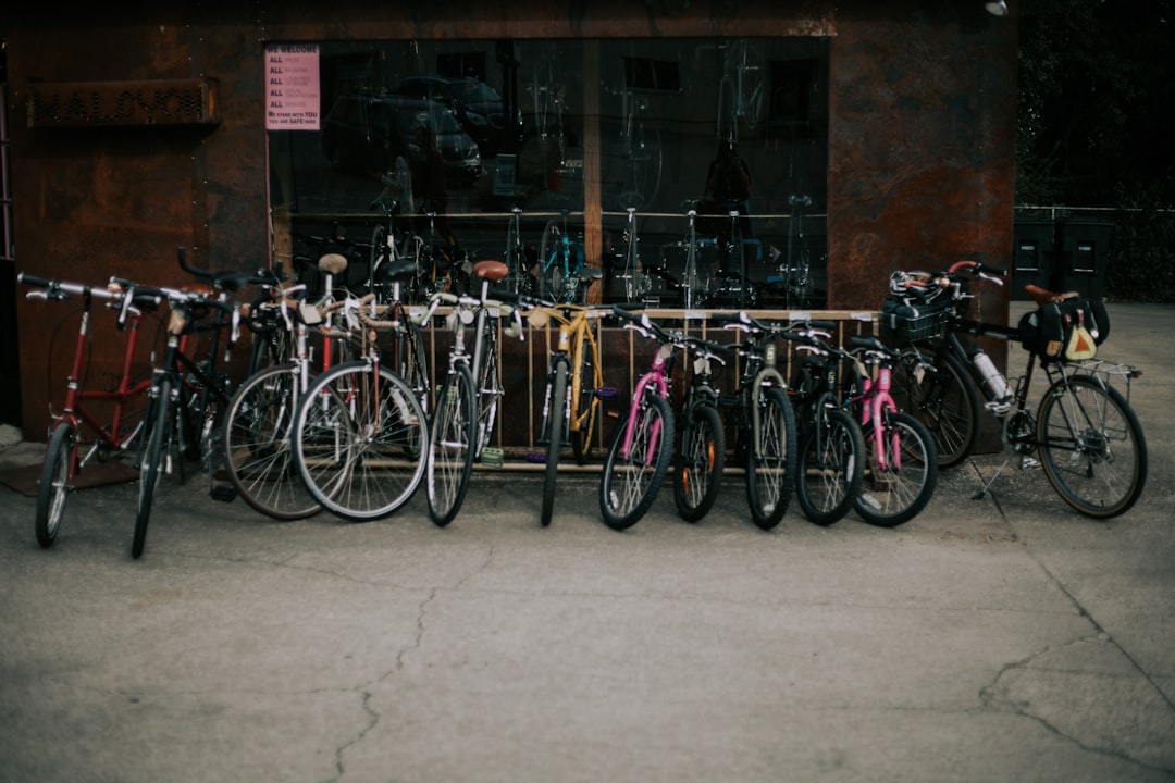Collection of bicycles parked together